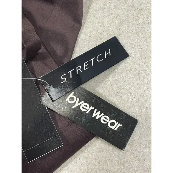 NWT Women's Byerwear Brand Brown Capri's Size 7 Stretch Pants Spring, Summer - Picture 9 of 12